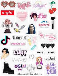 Custom vinyl stickers clear stickers permanent stickers matte stickers holographic stickers glitter stickers scratch and sniff stickers waterproof stickers. Egirl Stickers Netflix Egirl Netflix Pack Autocollant Ideesdemaquillage Maquillageha Autocollant Autocollants Ordinateur Portable Autocollants Tumblr