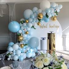The decorations and little details say. Festa Infantil Fabiola Teles On Instagram Mais Uma Linda Inspiracao Para Sua Dec Baby Shower Party Decorations Baby Shower Decorations Blue Party Decorations