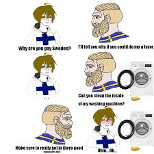 In finland, elks are found throughout the country apart from the fell regions. Finland Sweden Relations In A Nutshell Pt 3 Doomer Boy Know Your Meme