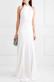 White Stretch Crepe Halterneck Gown Stella Mccartney Gowns Fashion Wedding Dresses Simple