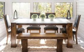 bench seating around the kitchen table
