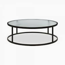 Elke round glass coffee table with brass base. Madison Round Coffee Table Ribbed Glass Top Black Modern Marble Tables