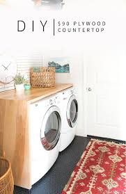 90 Diy Plywood Waterfall Countertop Room Makeover Laundry Room Inspiration Laundry Room Makeover