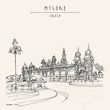 In Same Serie With 191526264 Travel Sketches Buddha Art Drawing Mysore Palace
