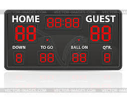Bekijk onze scoreboard clipart selectie voor de allerbeste unieke of custom handgemaakte items uit onze collage shops. American Football Sports Digital Scoreboard Color Vector Clipart