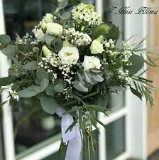 Same day flower delivery glastonbury, send flowers, bouquets, arrangements, abundiflora florist. Natural Woodland Wedding Bouquet In White Cream And All Shades Of Greens I Husi Bloma Flower Delivery Shop Iceland