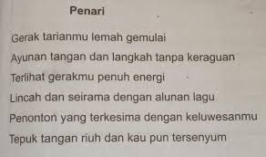 1 Apa Judul Puisi Di Atas Jawab 2 Berapa Baitkah Puisi Di Atas Jawab 3 Bercerita Brainly Co Id