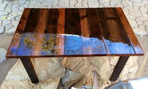 3x4 Redwood Dining Table With Poly Resin Finished Top Wood Creations Dining Table Decor