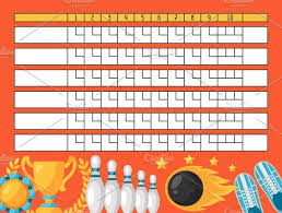 Bowling Score Sheets Diy Bowling Bowling Bowling Gifts