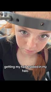 #victoriabeaner #victoriabeanerracing #halo #scoliosis #fyp #viral  #braiding #halotraction