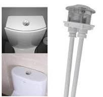 Amazon.com: Botón de presión para tanque de inodoro de 1.5 pulgadas,  diámetro de la rosca, botón de descarga doble, botón ajustable para tanque  de ...