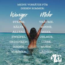 Meine Vorsätze Für Diesen Sommer Meerweh Visual Statements