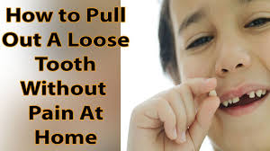 How long does it take to pull a tooth out? How To Pull Out Loose Tooth Without Pain At Home How To Painlessly Pull A Loose Tooth Youtube