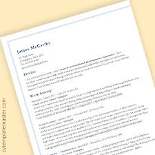Professional Cv Template Cornered Design In Word Format Free