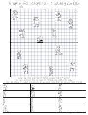 Present simple and worksheet 49 : Catching Zombies Version Graphing Lines Catching Zombies Point Slope Form Pdf Graphing Point Slope Form Catching Zombies Name Graph Each Course Hero