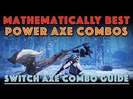 With ls you have mobility and with the gs you get some kind of block (which has saved me when i'm in a bad position) so i'm guessing this is a weapon which timing is even more important than others. Best Power Axe Combos Switch Axe Combo Guide Honey Hunters World