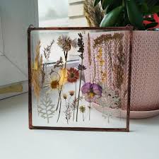 pressed flower stained glass pressed flower art dried flower etsy in 2021 pressed flowers pressed flower art dried flowers
