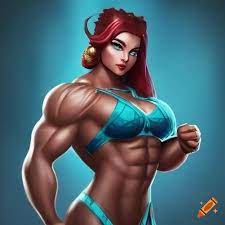 Epic fantasy muscle girl