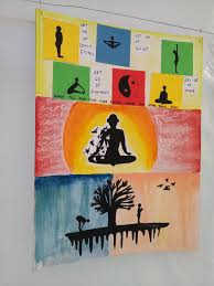 Online yoga live stream via zoom, yoga workshops in 1070 wien, yoga teacher training. Yoga For Healthy Body And Mind Yoga Drawing Poster Making Art Drawings
