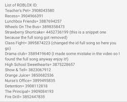 Here are all songs from random. K 12 Album Roblox Song Id S Roblox Roblox Codes Songs