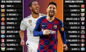 Find barcelona fixtures, tomorrow's matches and all of the current season's barcelona scheduled fixtures. Laliga S Title Race Rundown Who Will Be Crowned Champions At The End Of The Season Daily Mail Online
