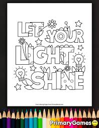 Best 25 bible coloring pages. Let Your Light Shine