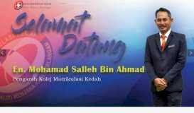 Nama dia takda dalam senarai pelajar bila hep check. Portal Kmk Page