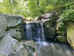 Example of a ravine landform: The Ravine Waterfalls Central Park Tours