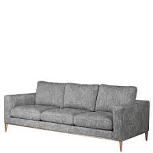 Dreisitzer couch polster design sofa 3er sitz sofas zimmer grau chesterfield neu. Dreisitzer Sofa Mit Grau Meliertem Stoffbezug Sitz Und Ruckenkissen Auf Metallfussen