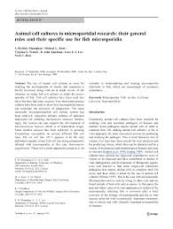 Animal cells are an integral part of biomedical research: Pdf Animal Cell Cultures In Microsporidial Research Their General Roles And Their Specific Use For Fish Microsporidia Lucy E Lee Academia Edu