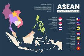 The asean transport ministers adopted the asean land transport network map at their 26 th meeting in november 2020. Free Vector Asean Map On White Background