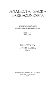ANALECTA SACRA TARRACONENSIA