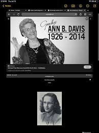 Ann Davis Obituary (1926-2014)
