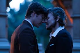 Xavier Samuel (Jim) and Damon Herriman (Lance) in 'Riot'
