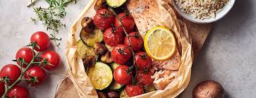 Lachs Mit Gemuse Im Packchen Rezept In 2020 Rezepte