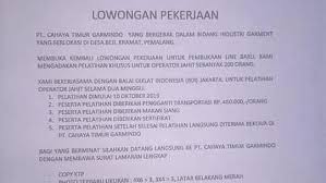 Lowongan kerja di pt primafood international 2021. Lowongan Kerja Pt Cahaya Timur Garmindo Pemalang 2019 Loker Pemalang