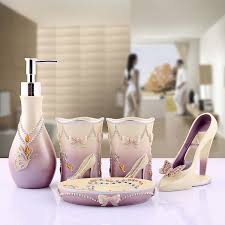Alibaba.com offers 1657 bathroom milas lilac marble products. Resin Bathroom Set Of Five Pieces Bathroom Decoration And Supplies Kits Fashion Lady Vivid Heeled Shoes And Jewelry Lilac Color Buy At The Price Of 24 78 In Aliexpress Com Imall Com