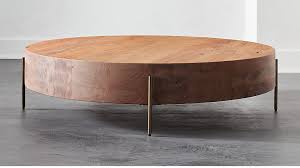Proctor Low Round Wood Coffee Table Reviews Cb2 In 2020 Coffee Table Wood Round Wood Coffee Table Cool Coffee Tables