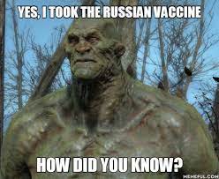 After sputnik v is injected into a person's arm, the adenoviruses bump into cells and latch onto proteins on their surface. One Month Into Sputnik V Vaccination Program 9gag