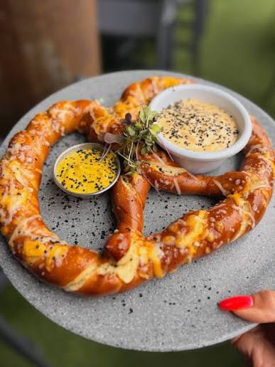 best pretzel with cheese dip near me