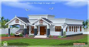 4 Bedroom Single Floor Kerala House Plan Kerala House Design Bungalow House Design One Bedroom House Plans