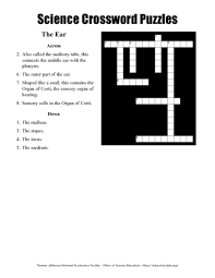 They are a great way to review science and math material. Science Crossword Puzzles Lesson Plans Worksheets