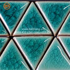 Sứ Bát Tràng Group - Gạch mosaic gốm men kính ghép hình tam giác 07