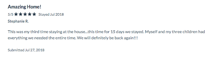 Alena Vacation Homes Homeaway Airbnb Over 500 Bookings With All Reviews 5 5 Exceptional Dear Stephanie Thank You For Vacation Home Are You Happy Vacation