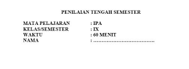 Maybe you would like to learn more about one of these? Latihan Soal Pts Ipa Kelas 9 Semester 1 Portal Edukasi