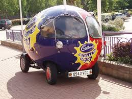 Creme Egg Car Car Tiny Cars Weird Cars