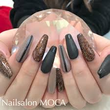 スクエアスカルプマットブラック Nail Salon Moca伊勢市ネイルサロン