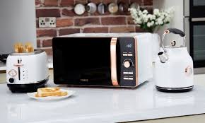 White kitchen set kettle toaster microwave sets. Tower Rose Gold Kitchenware Set Groupon