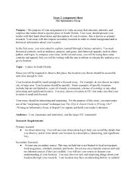 Writing the outline of the informative essay. Example Of Informative Writing