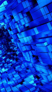 Abstract Blue Cubes Iphone Wallpapers Blue Wallpapers Blue Galaxy Wallpaper Blue Art